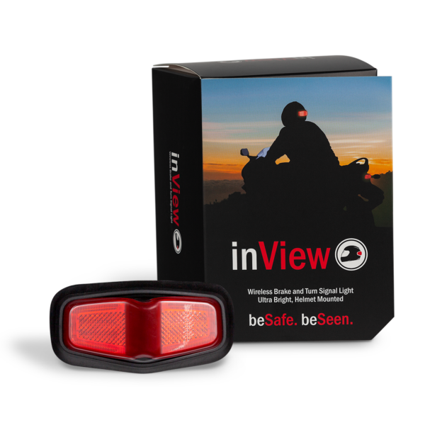 inView Helmet Brake and Signal Light with Red Lens