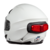 inView Brake and Turn Signal Light on a white helmet off